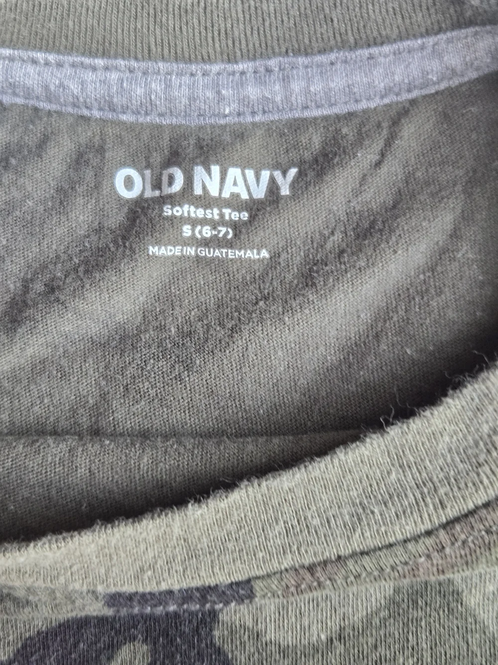 Old Navy Green Camo Short Sleeve Tee